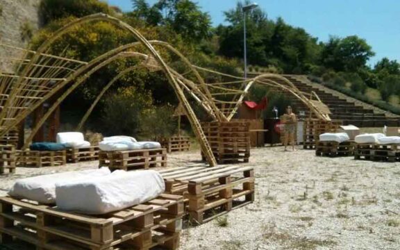 Strutture in Bamboo e Arundo Donax – Borgofuturo festival